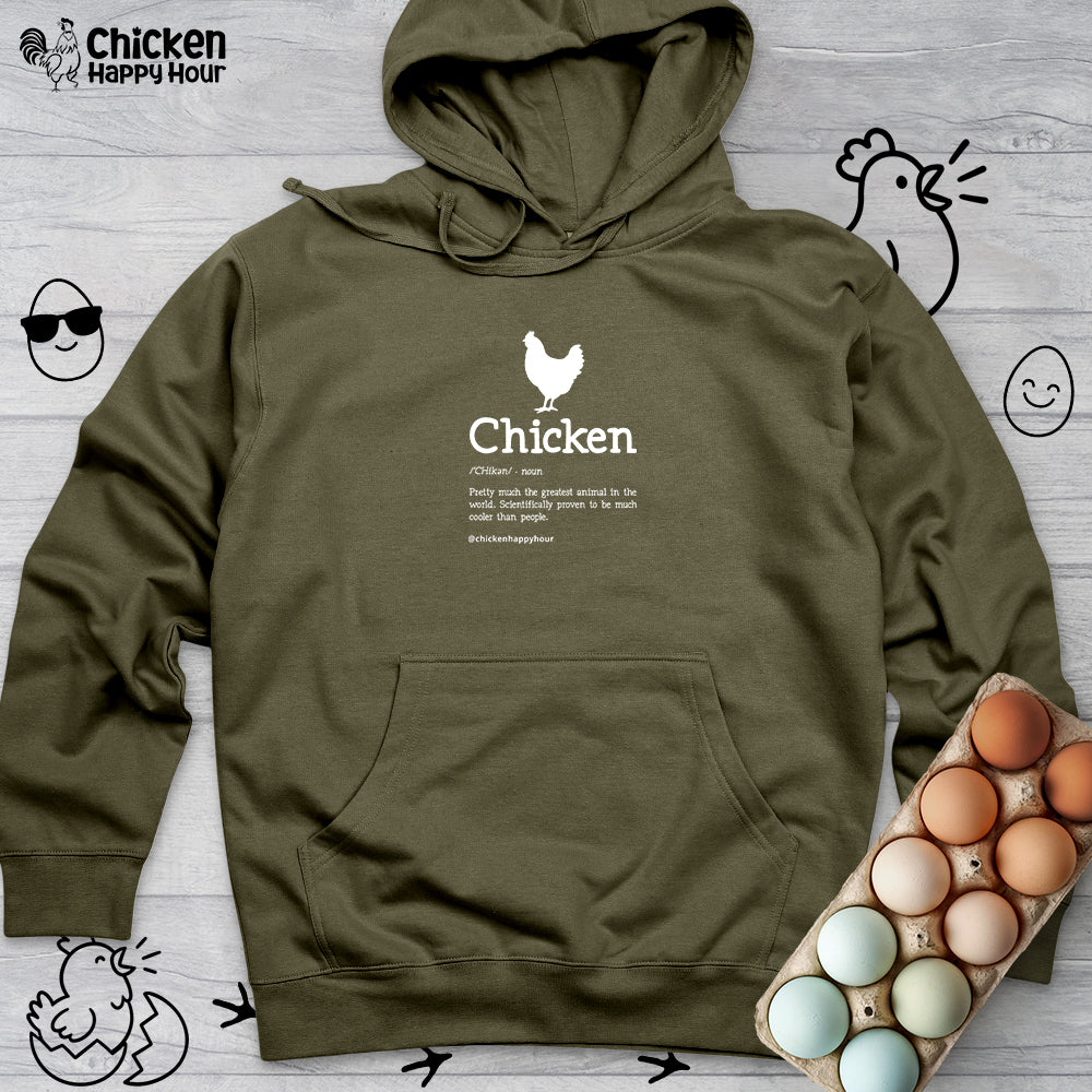 Chicken Definition Hooded Sweatshirt