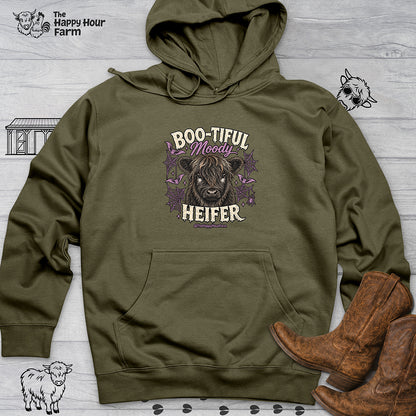 Bootiful Moody Heifer Hooded Sweatshirt