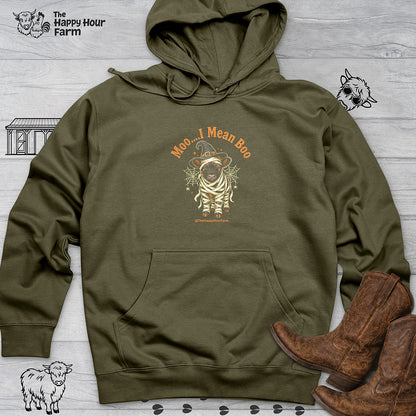 Moo I Mean Boo Hooded Sweatshirt