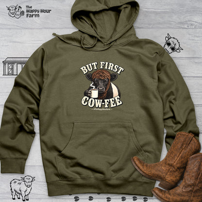 But First COW-FEE Hooded Sweatshirt
