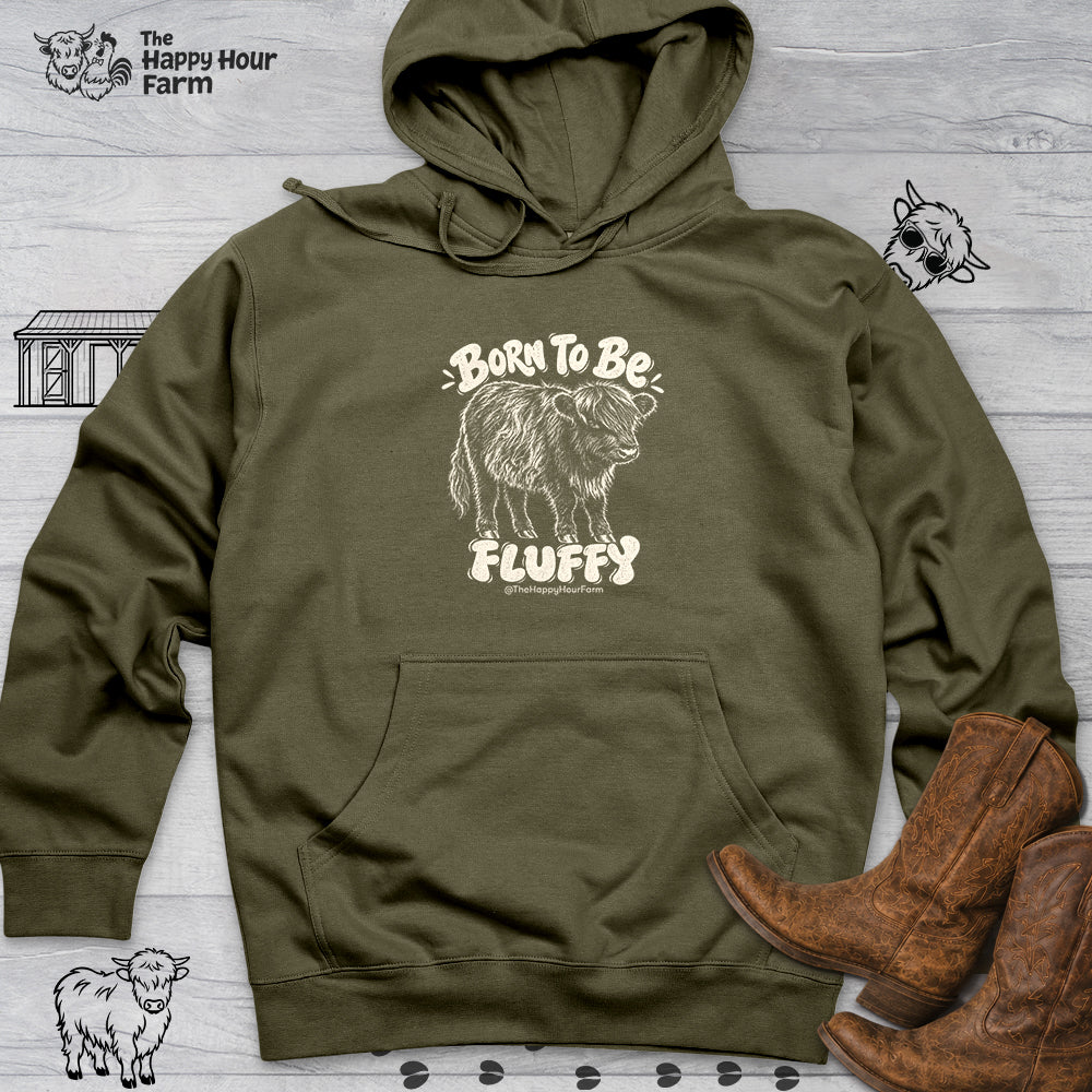 Born To Be Fluffy Hooded Sweatshirt