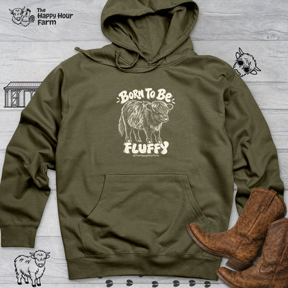 Born To Be Fluffy Hooded Sweatshirt