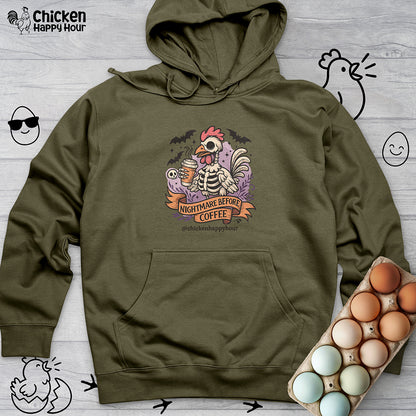 Nightmare Before Coffee Hooded Sweatshirt
