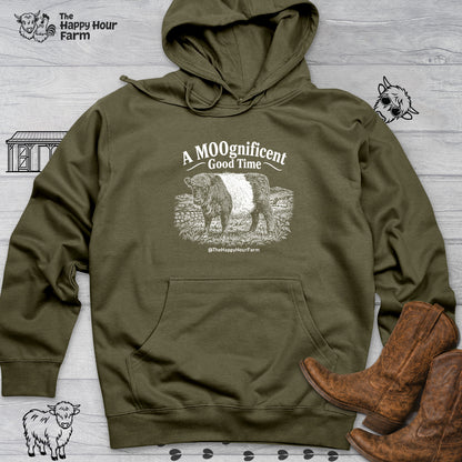 A MOOgnificent Good Time Hooded Sweatshirt