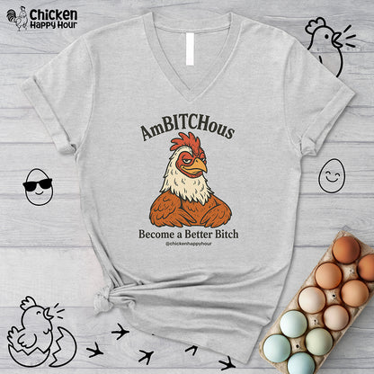 AmBITCHous V-Neck Tee