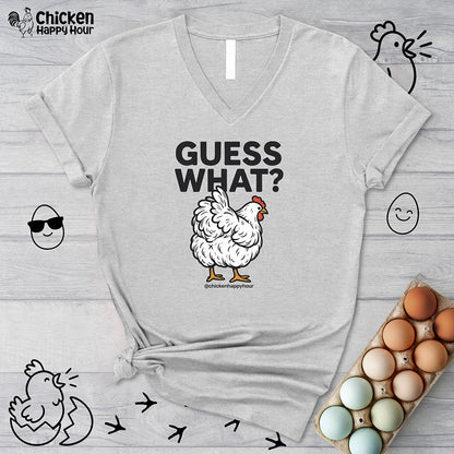 Guess What V-Neck Tee