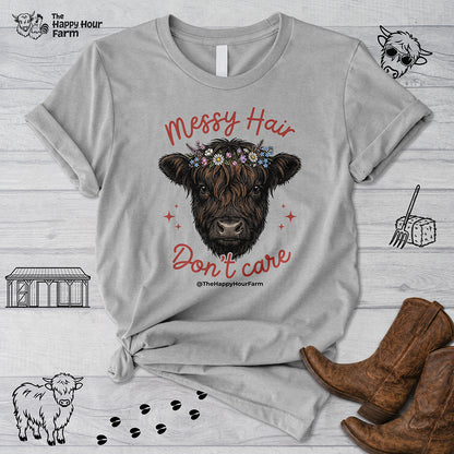 Messy Hair Don't Care Unisex Tee