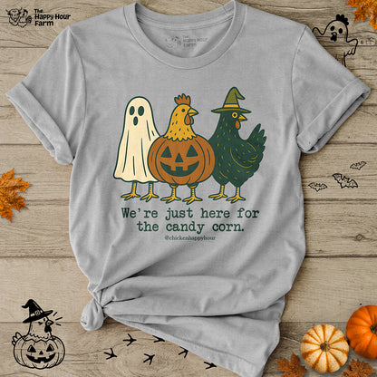 We're Just Here For the Candy Corn Unisex Tee