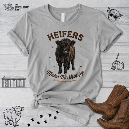 Heifers Make Me Happy Unisex Tee