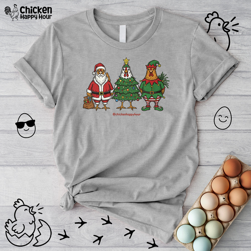 Christmas Chicken Unisex Tee
