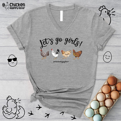 Let's Go Girls 2 V-Neck Tee