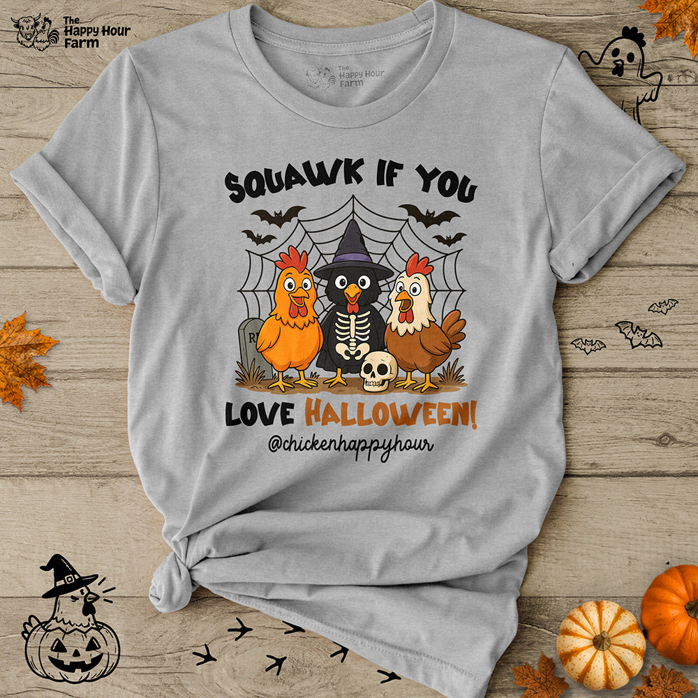 Squawk If You Love Halloween Unisex Tee