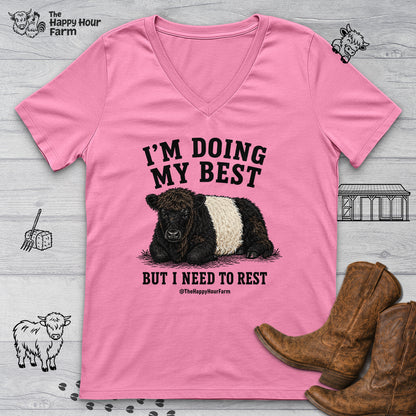 I'm Doing My Best V-Neck Tee