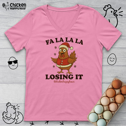 FA LA LA LA Losing It  2 V-Neck Tee