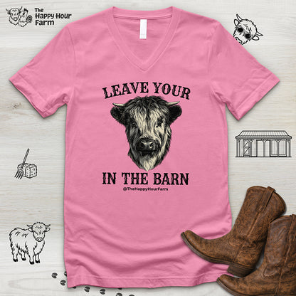 Leave Your Bull  in the Barn V-Neck Tee