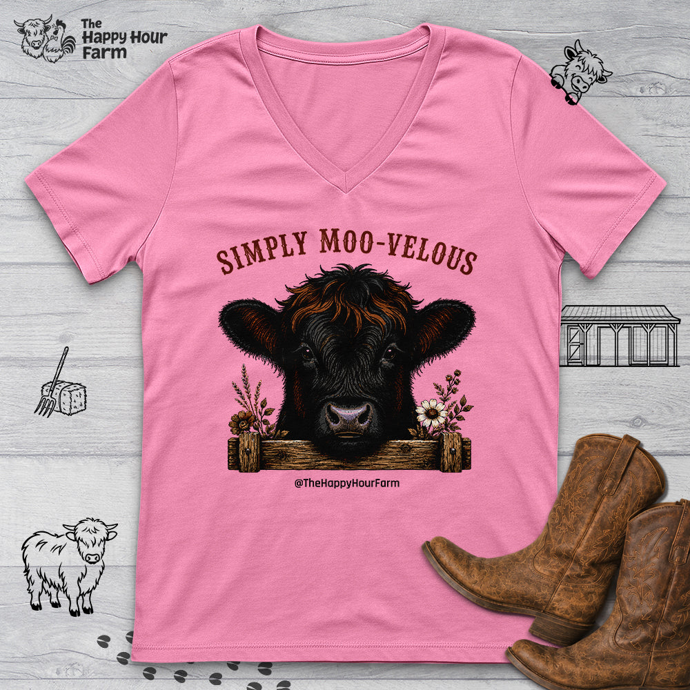 Simply Moo-Velous V-Neck Tee
