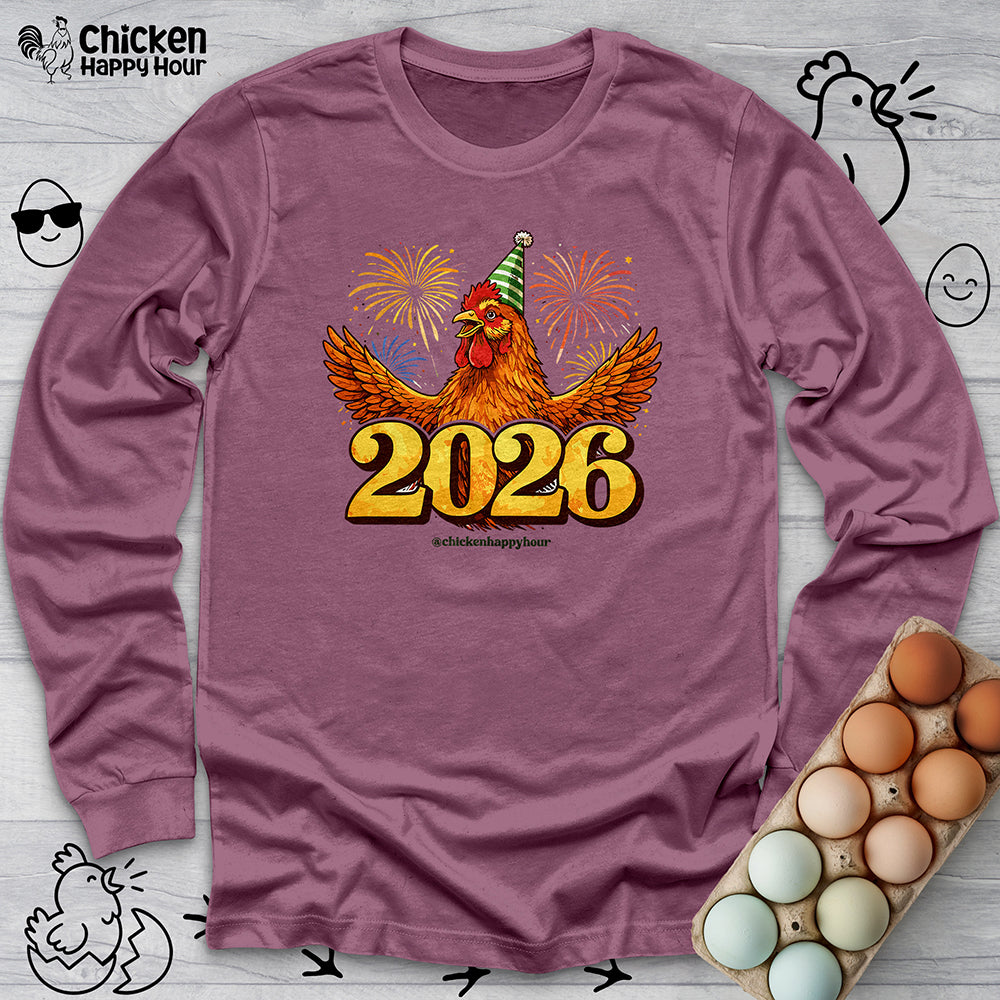 New Year Chicken 2026 Long Sleeve
