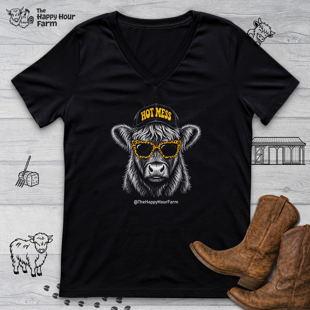 Hot Mess V-Neck Tee