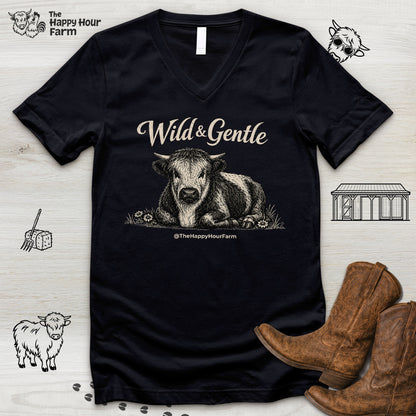 Wild & Gentle V-Neck Tee