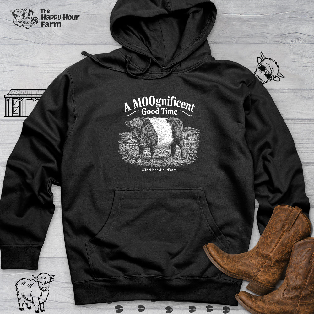 A MOOgnificent Good Time Hooded Sweatshirt