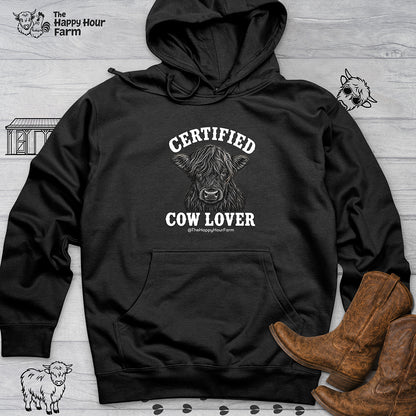 Certified Cow Lover Hooded Sweatshirt