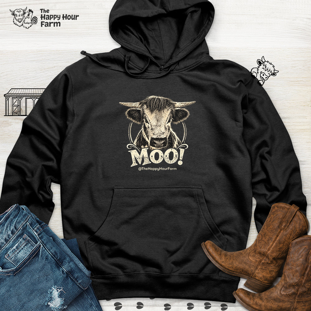 Moo! Hooded Sweatshirt
