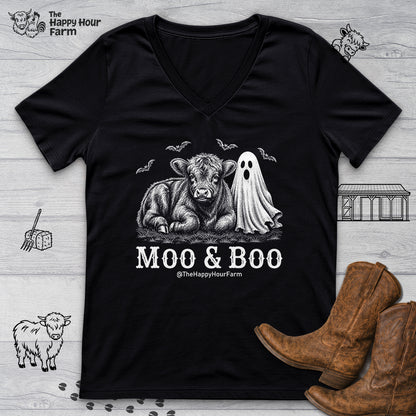 Moo & Boo V-Neck Tee