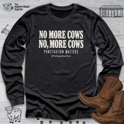 Punctuation Matters Cow Long Sleeve