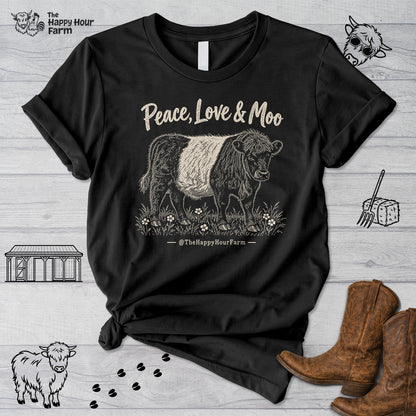 Peace, Love & Moo Unisex Tee