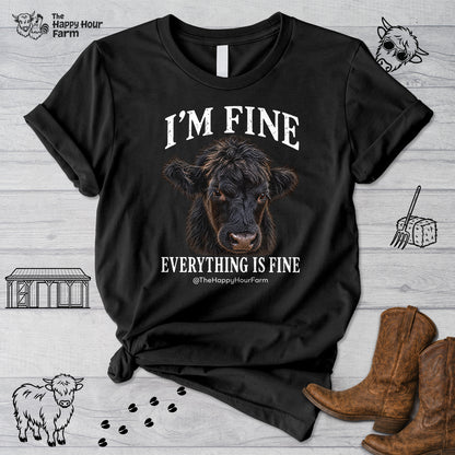 I'm Fine Everything Is Fine Unisex Tee