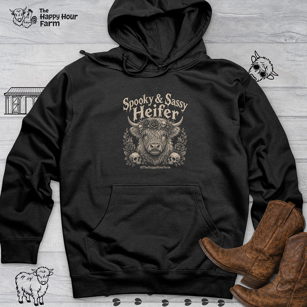 Spooky & Sassy Heifer Hooded Sweatshirt