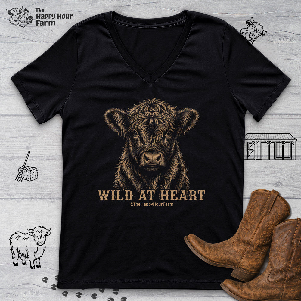 Wild at Heart V-Neck Tee