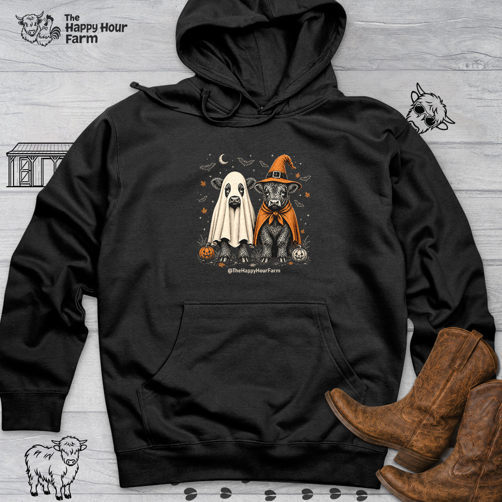 Halloween Cow Hooded Sweatshirt