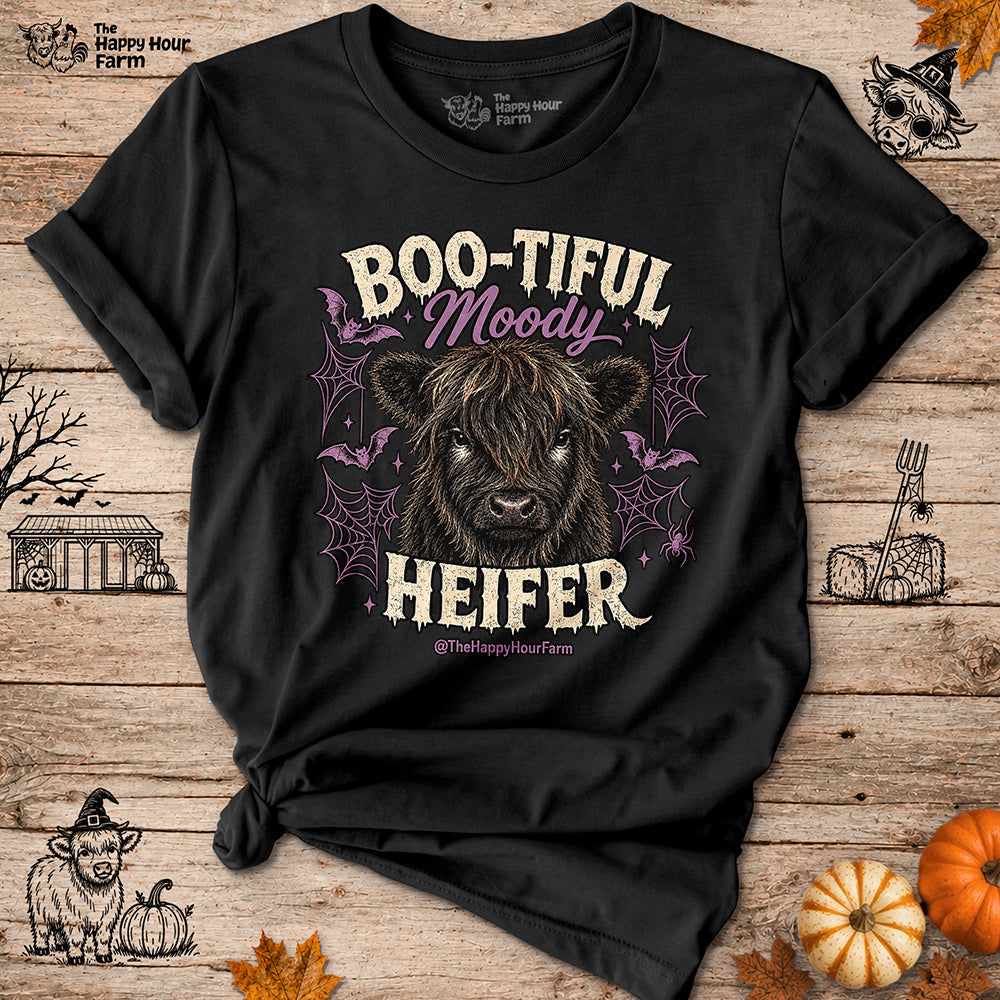 Bootiful Moody Heifer Unisex Tee