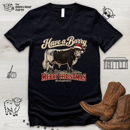 Have a Barry MERRY CHRISTMAS V-Neck Tee