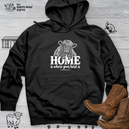 Home Is Where Your Herd Is Hooded Sweatshirt