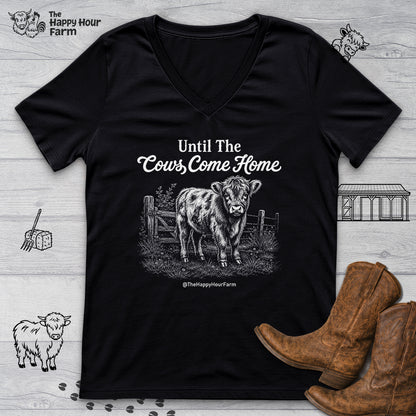 Until The Cows Come Home V-Neck Tee