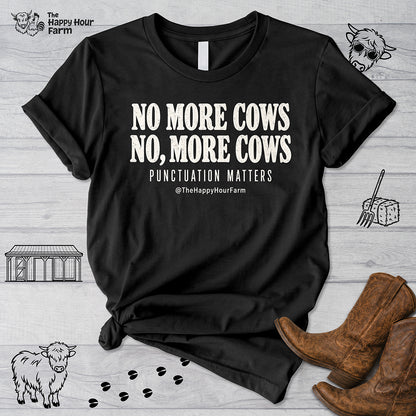 Punctuation Matters Cow Unisex Tee
