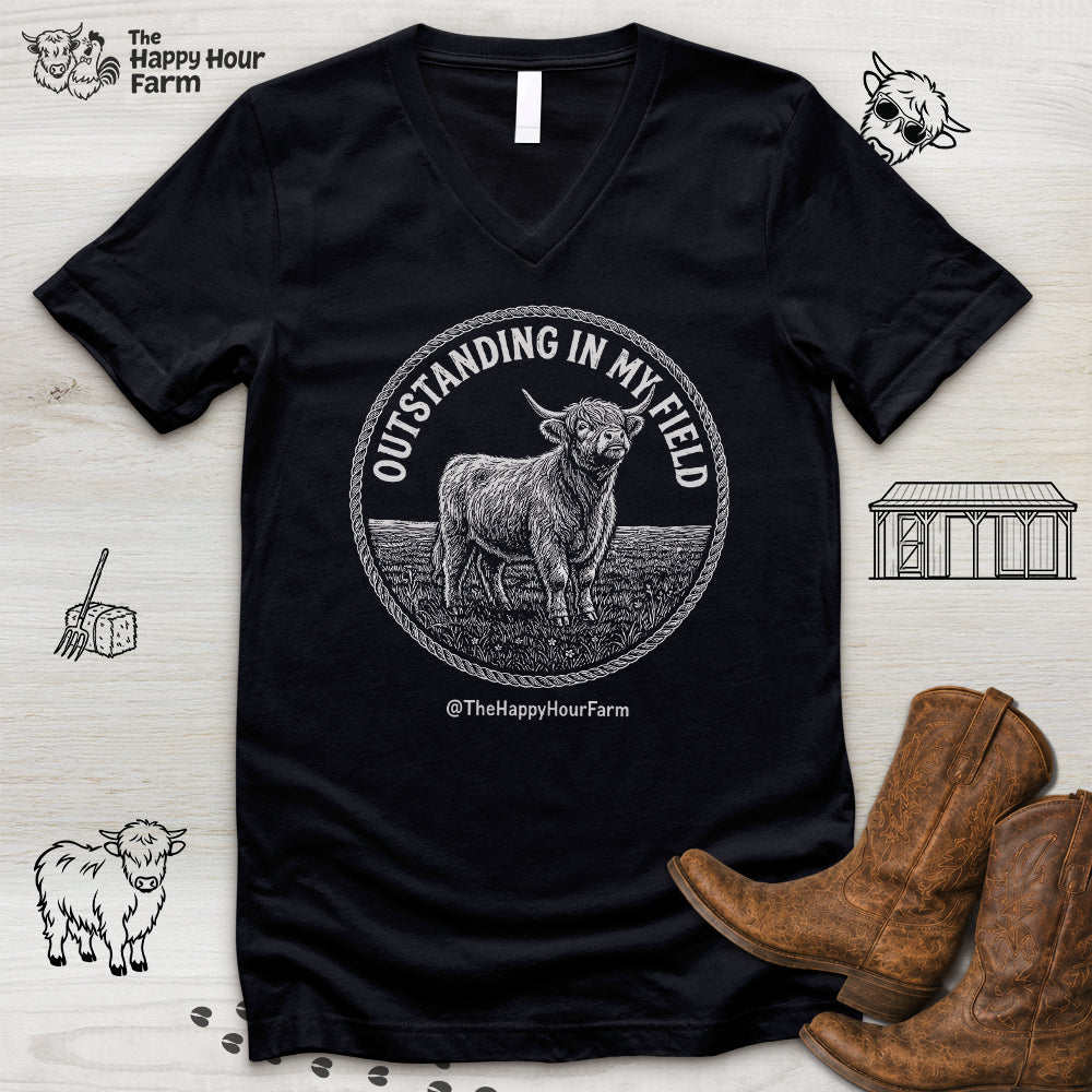 Outstanding In My Field V-Neck Tee