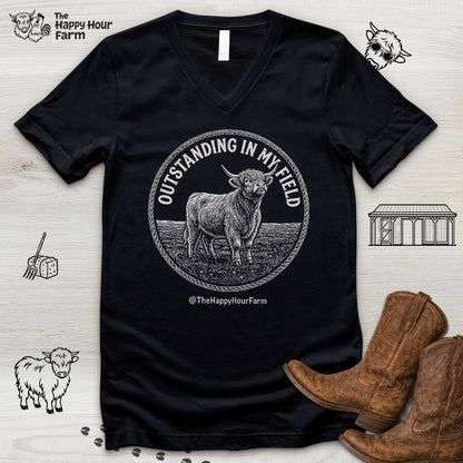 Outstanding In My Field V-Neck Tee