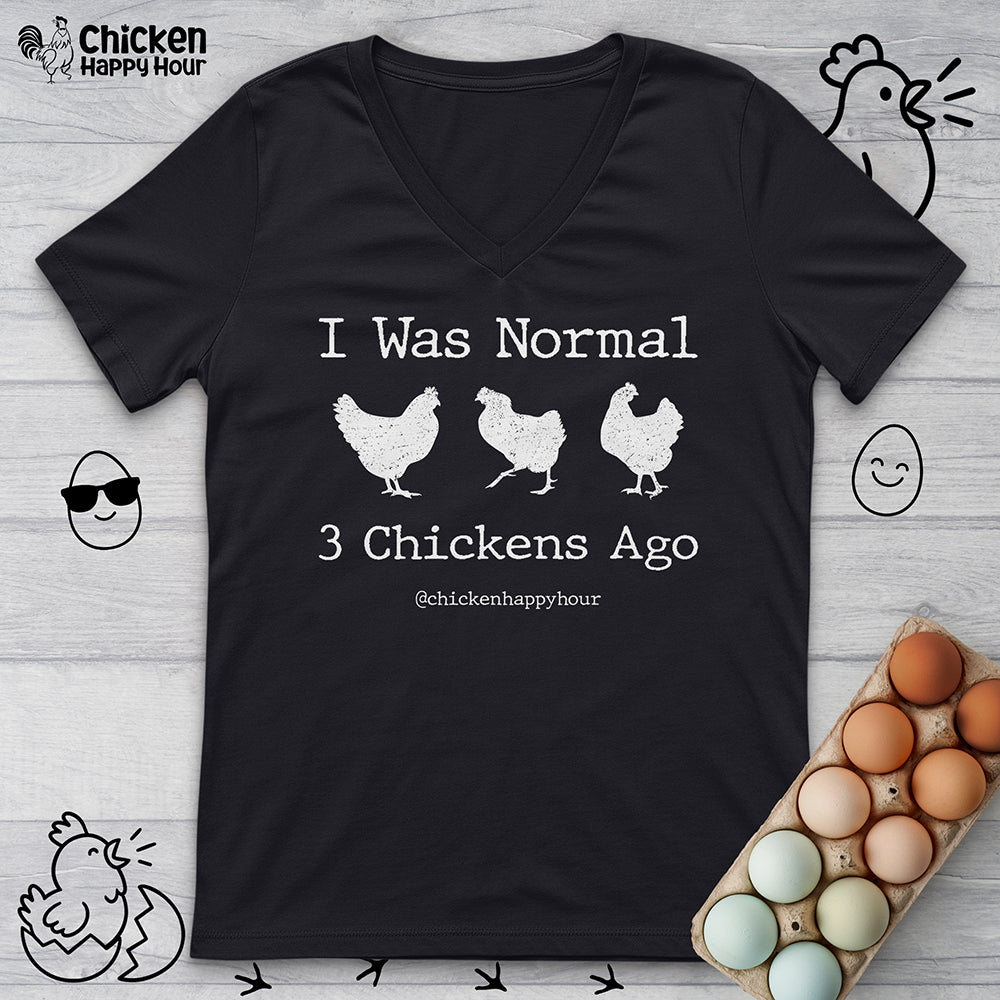 I Was Normal V-Neck Tee