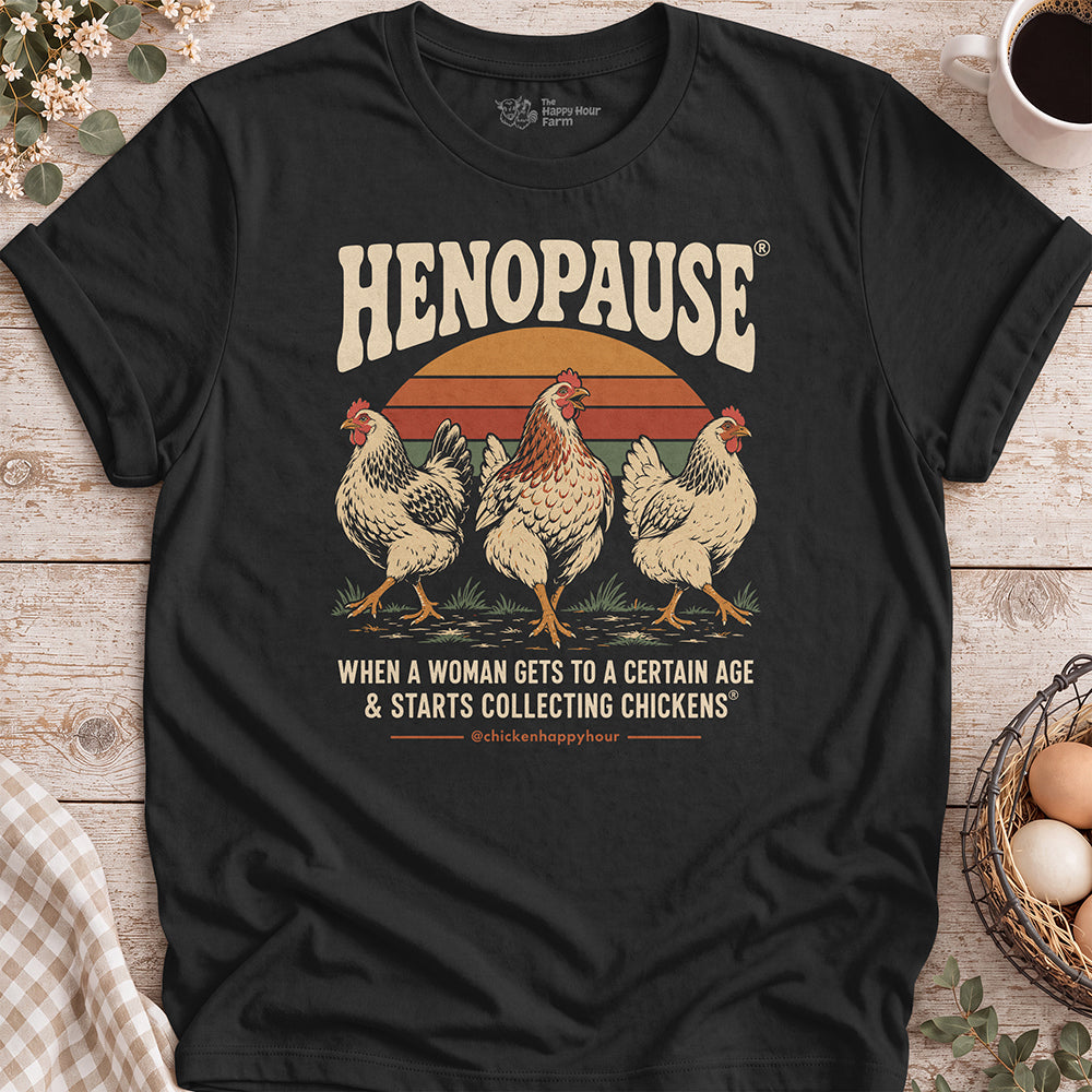 Henopause® – Retro Flock Era Unisex Tee