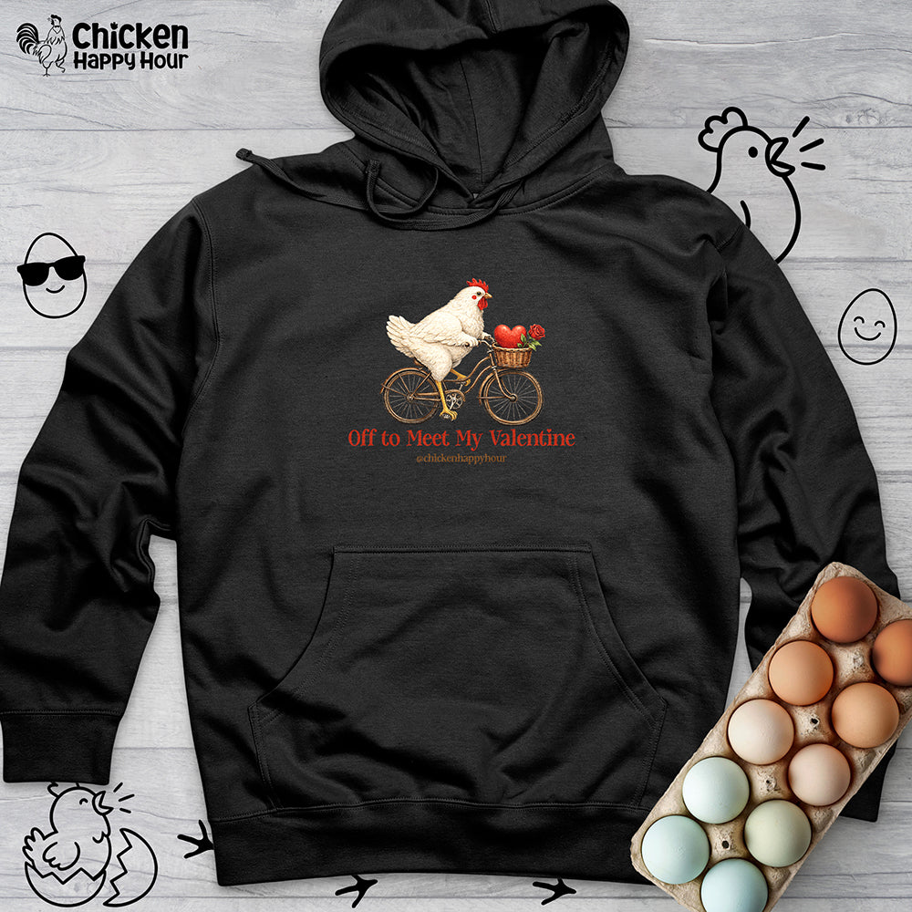 Off to Meet My Valentine Hooded Sweatshirt