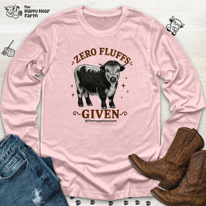 Zero Fluffs Given Long Sleeve