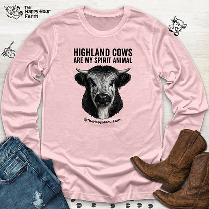 Highland Cows Are My Spirit Animal Long Sleeve