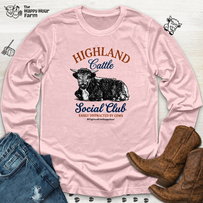 Highland Cattle Social Club Long Sleeve
