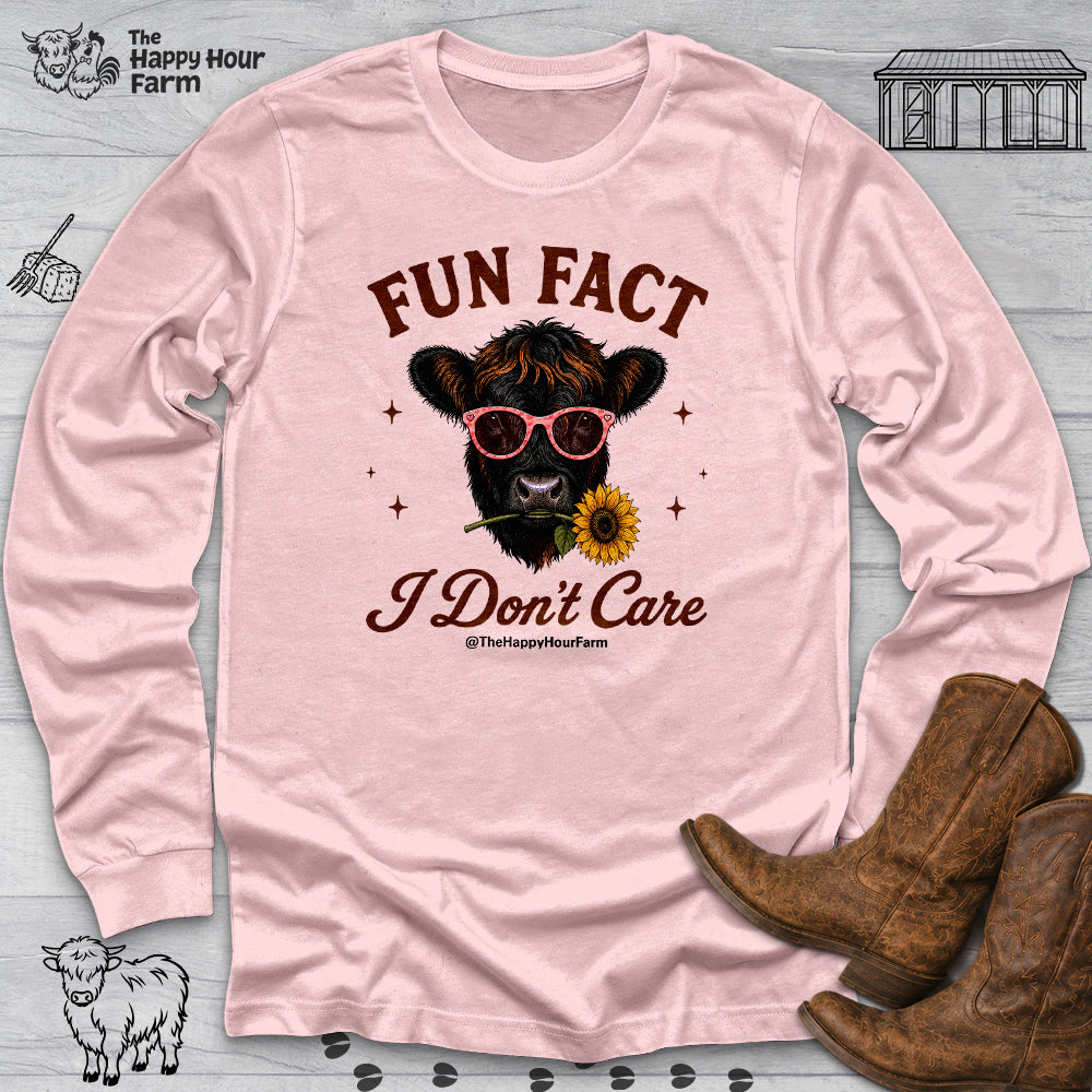 Fun Fact I Don't Care Long Sleeve