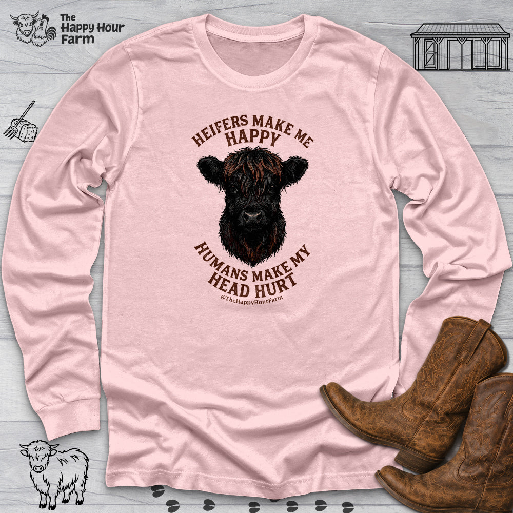 Heifer Маkе Me Happy Long Sleeve