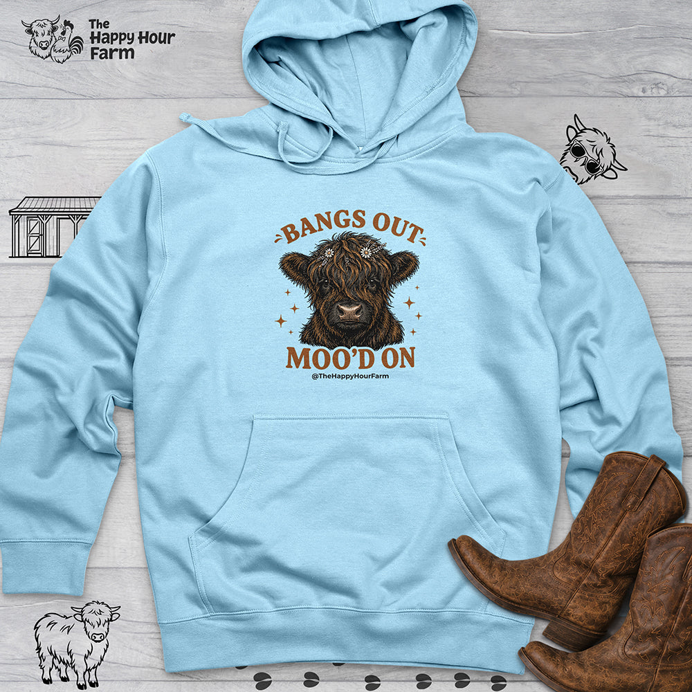 Bangs Out Moo'd On Hooded Sweatshirt