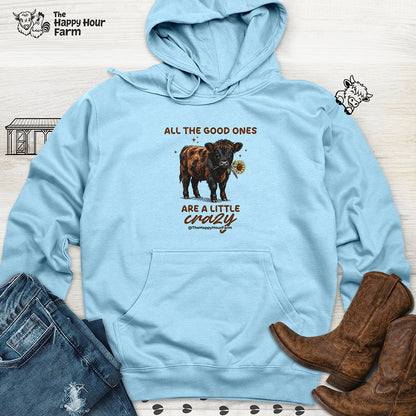 All the Good Ones Are a Little Crazy Hooded Sweatshirt